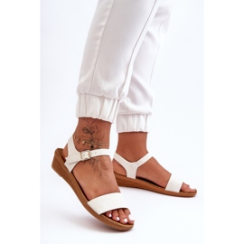 Klassiset valkoiset Arya Low Wedge -sandaalit valkoinen 1