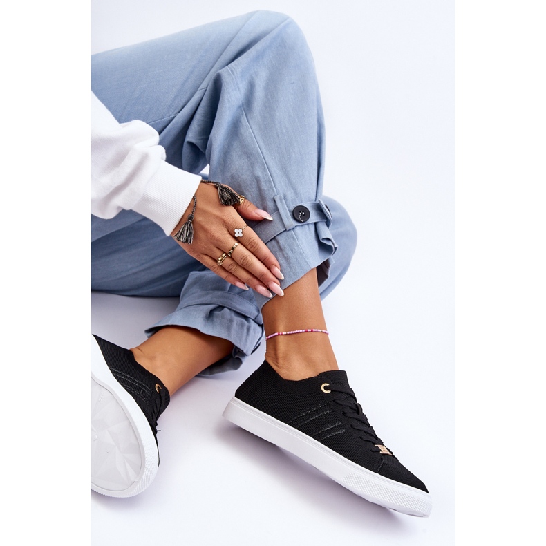 PE1 Naisten nauhalliset tennarit, mustat Etna 2