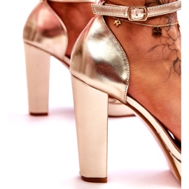 Kultaiset Mandy-korkokengät kultainen 4