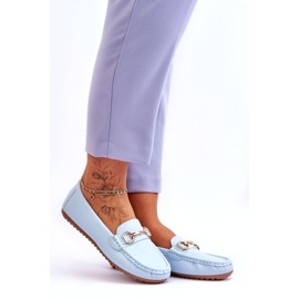 Classic Leather Loafers Vaaleansininen Verona 4