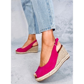 Nevil Fuchsia avokärkikila espadrillit vaaleanpunainen 1 Nevil Fuchsia avokärkikila espadrillit vaaleanpunainen 1