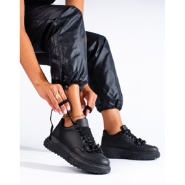 Naisten mustat tennarit Shelovet-ketjulla 1