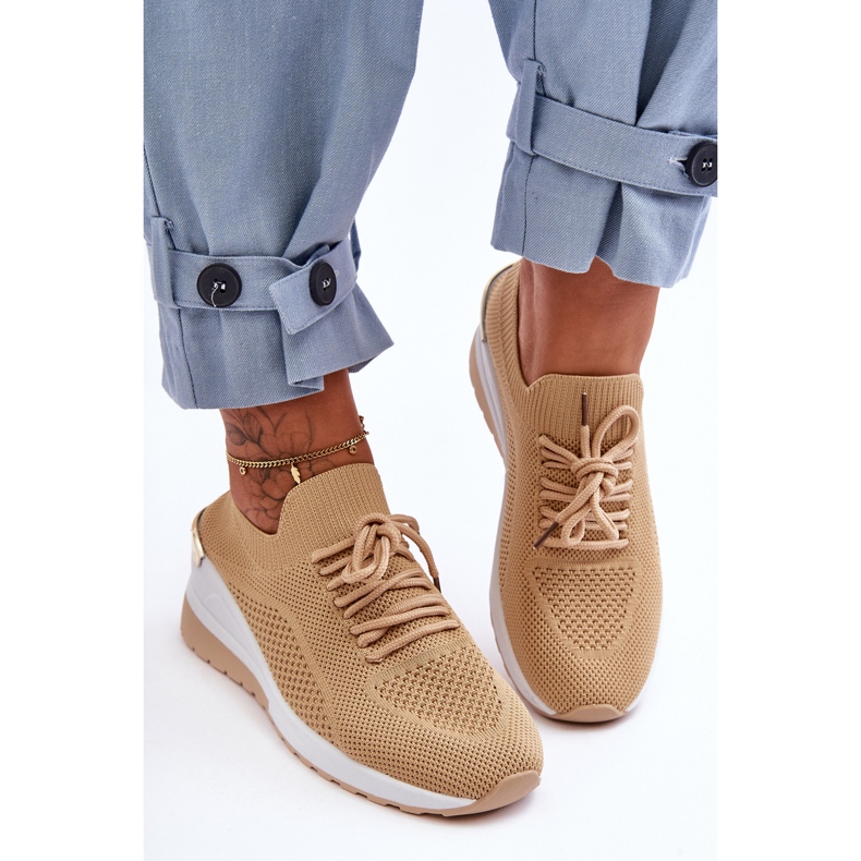 PG1 Kangas Slip-On urheilukengät beige Visconti Wedge 1