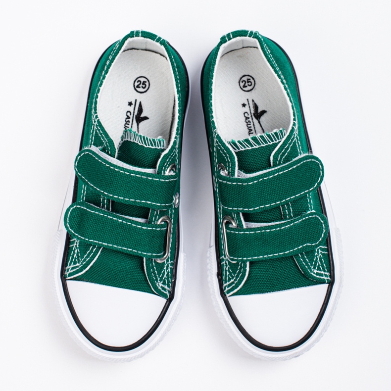 Lasten vihreät Shelovet velcro -lenkkarit 1