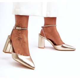 Eco-nahkapumput koristehihnalla, Golden Lirosa kultainen 7