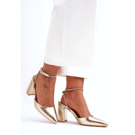 Eco-nahkapumput koristehihnalla, Golden Lirosa kultainen 5