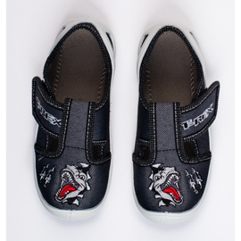 SHELOVET Tarranauhatossut pojan 3F dinosaurukselle musta 1