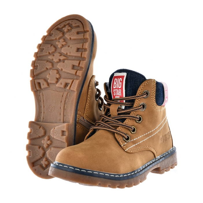 Poikien saappaat eristetty kameli Big Star KK374130 keltainen 2