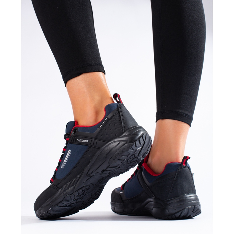 DK Ulkoilu vaelluskengät musta laivastonsininen 2