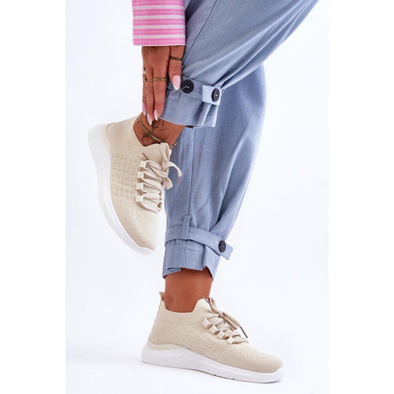 PG1 Klassiset naisten urheilukengät vaalea beige Nickilla 2