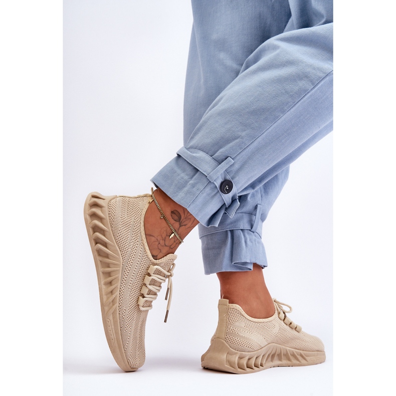 PG1 Naisten tekstiililenkkarit Beige Venett 2