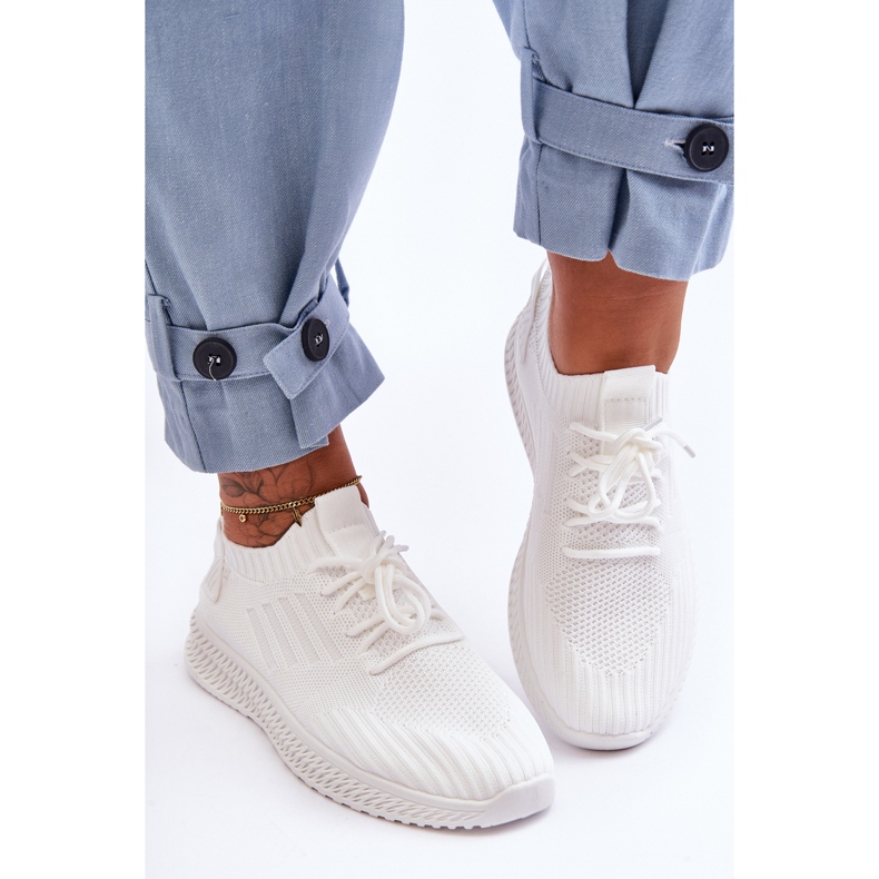 PG1 Naisten Slip-on Textile tennarit, valkoinen Zauna 2