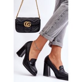 PS1 Muodikkaat pumput kantapäässä musta Florence 2