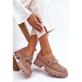 PS1 Klassiset mokkanahkaiset loaferit paksulla alustalla ruskea Ota minut kiinni! 1