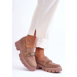 PS1 Klassiset mokkanahkaiset loaferit paksulla alustalla ruskea Ota minut kiinni! 2