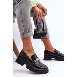 PS1 Klassiset loaferit paksulla alustalla, musta Ota minut kiinni! 2