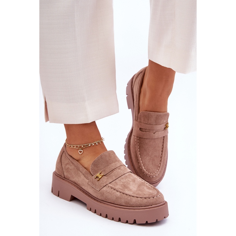 PS1 Mokkahousut ruskealla espertakoristeella 1