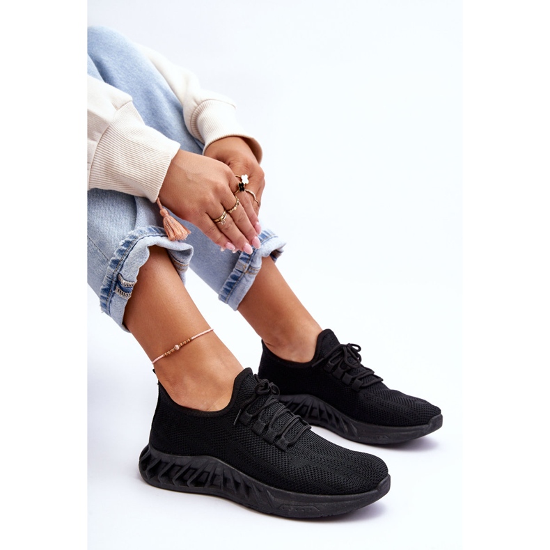 PG1 Naisten tekstiililenkkarit, mustat Venett 1