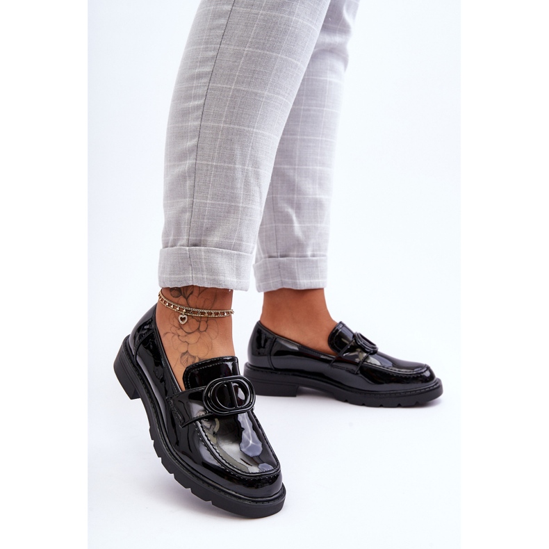 PG1 Lakattu alusta Loafers Black Jarren musta 1
