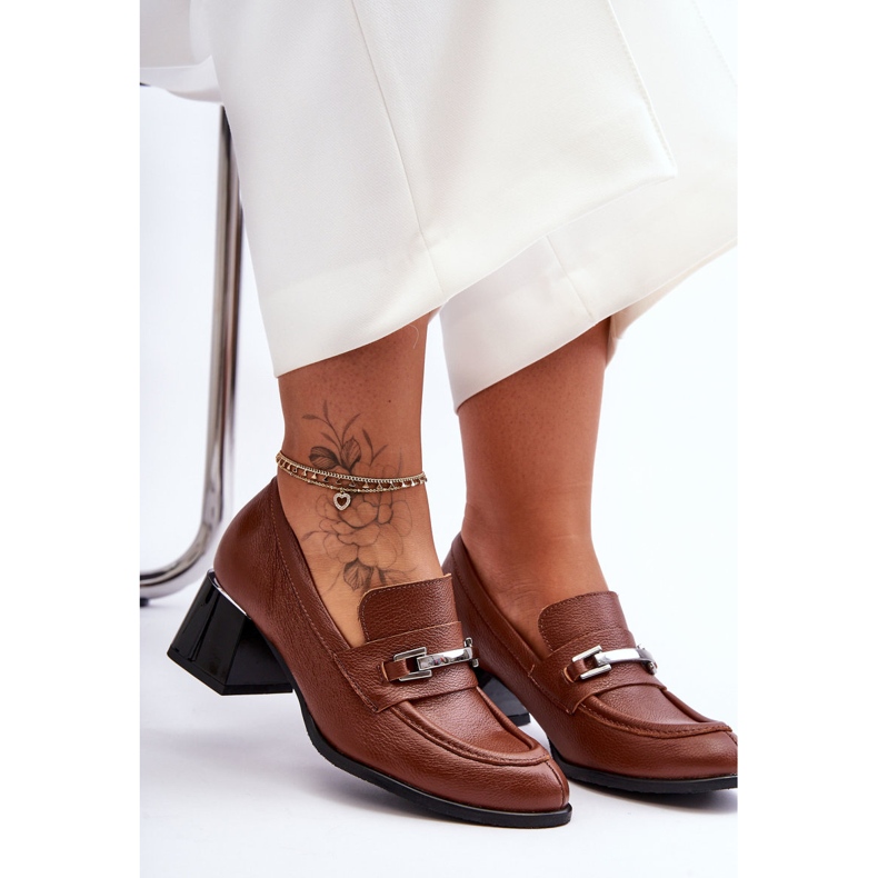 Lemar Mukavat Damira Brown -nahkapumput ruskea 2