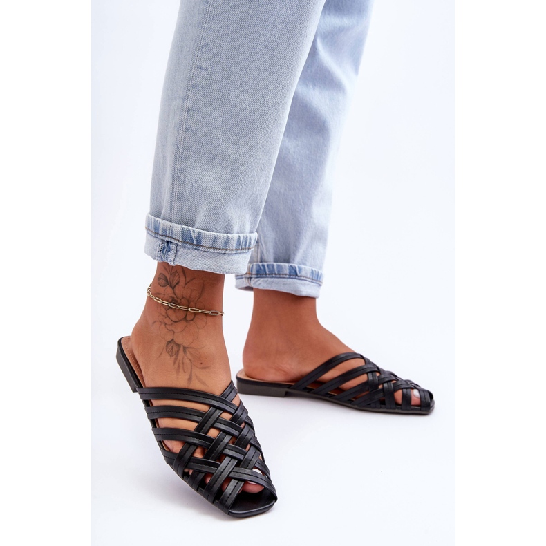 PS1 Naisten sandaalit raidoilla Musta Doralia 1