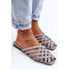 PS1 Naisten sandaalit raidoilla Harmaa Doralia 2