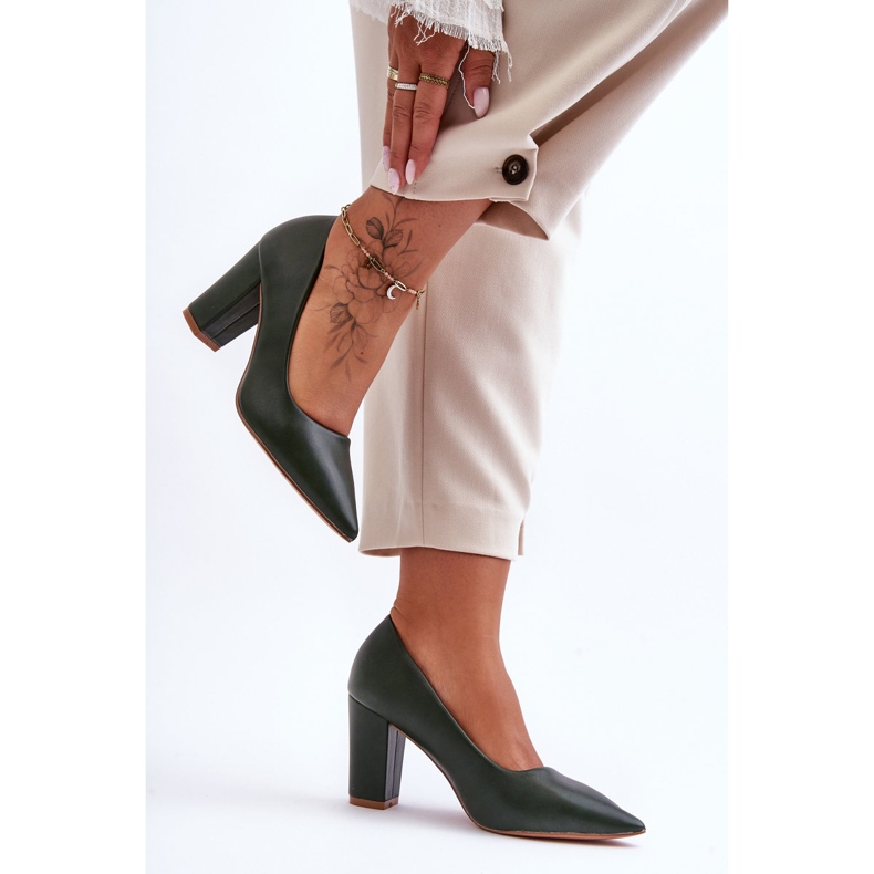 Klassiset korkokengät tummanvihreät Odessa 1