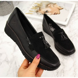 Rieker W RKR395 mustat kiilakengät 1