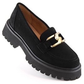 Filippo nahka mokkanahka alustakengät W PAW459A mustat 1