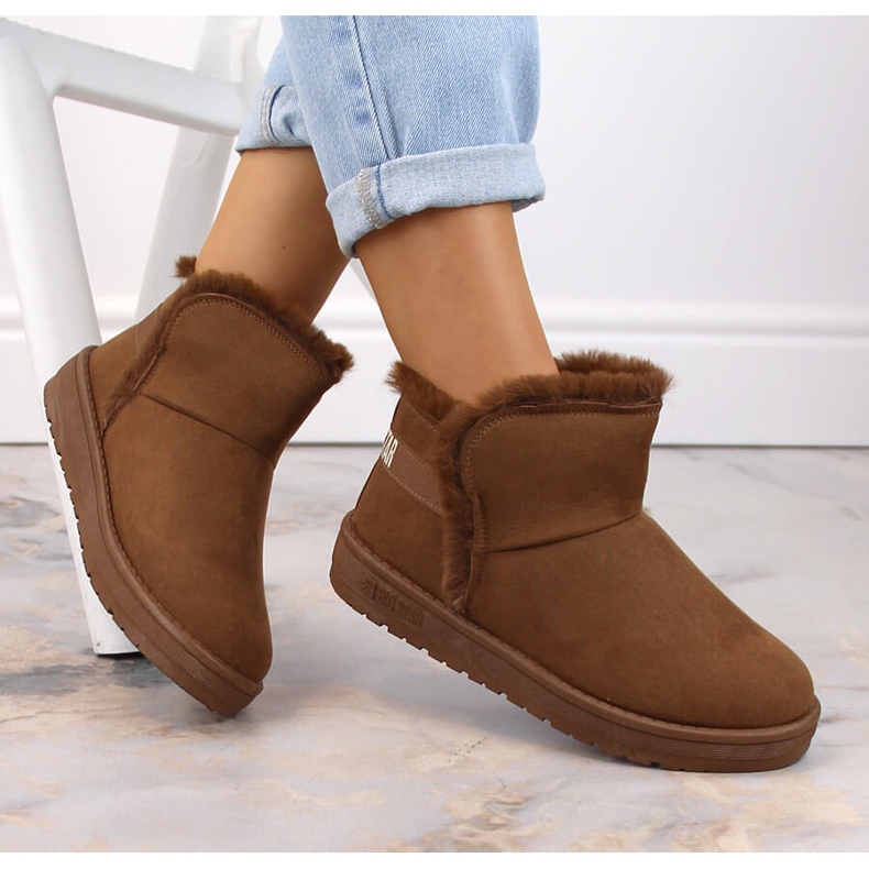 Naisten lumisaappaat mukluki ruskea Big Star KK274620 1