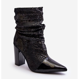 Ryppyiset Snake korkokengät Musta Casima 1