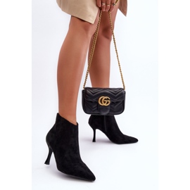 Naisten mokkanahkakorkokengät Musta Merisa 1