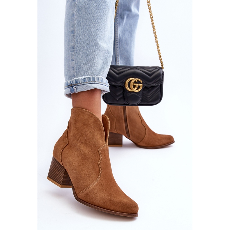 Lewski Shoes Lewski EV28 Suede Cowboy Boots Ruskeat 2