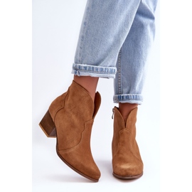 Lewski Shoes Lewski EV28 Suede Cowboy Boots Ruskeat 1