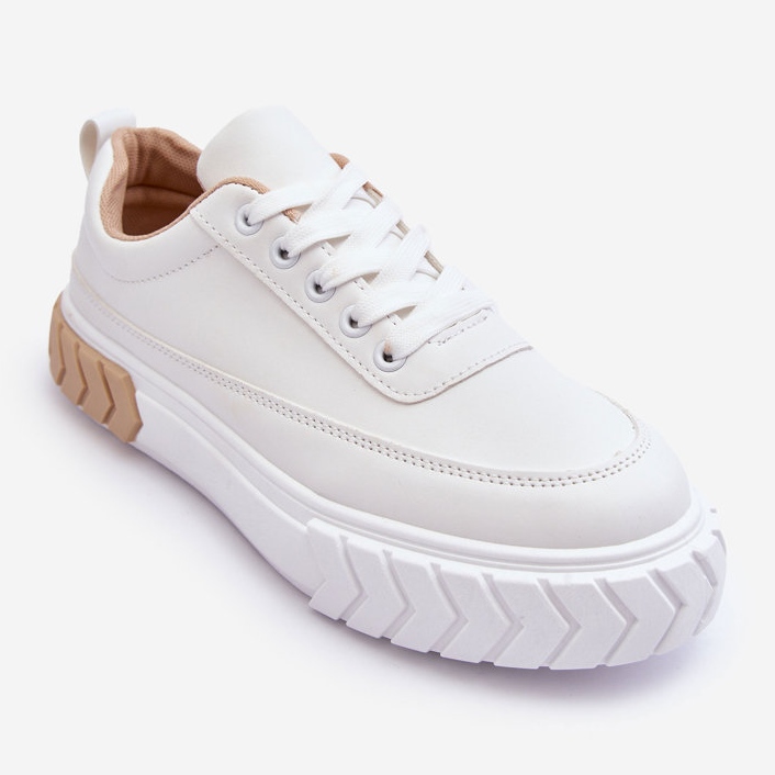 PG1 Klassiset lenkkarit, valkoinen ja beige Nannzie 1