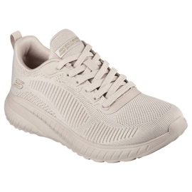 Skechers Memory Foam Bobs Squad Chaos -kengät W 117209 Nude beige 1