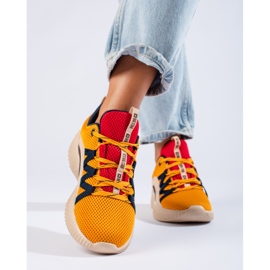 Naisten Big Star -lenkkarit KK274061 beige ruskea punainen keltainen 1