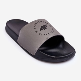 Klassiset miesten tossut 4F 4FSS23FFLIM074-25S harmaa-musta 1