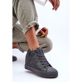 Naisten nahkaiset lenkkarit Big Star MM274005 harmaa 2