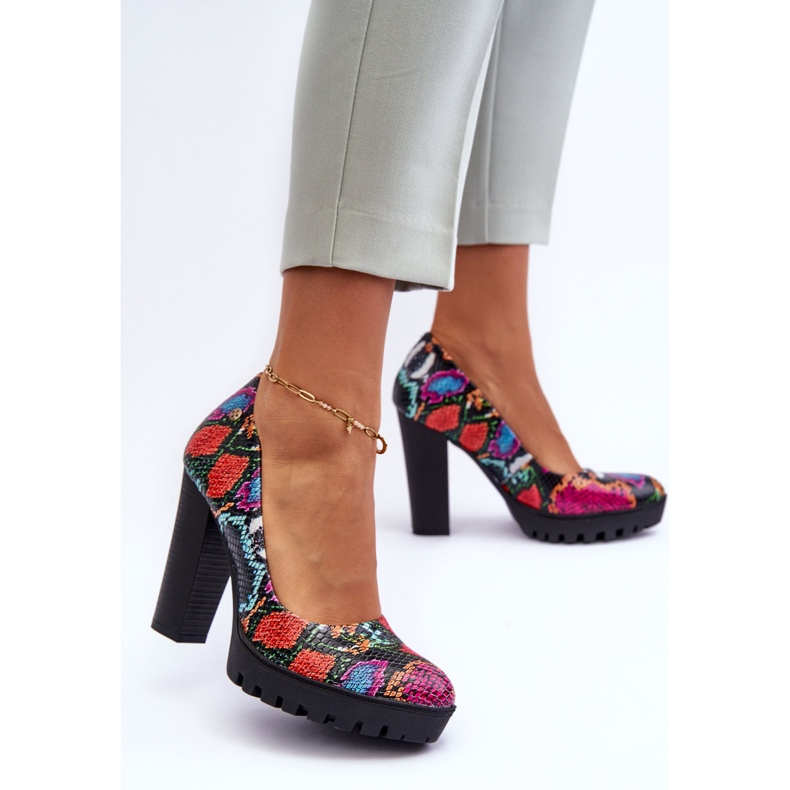 Nahkainen kantapääpumput Maciejka 02629-56 Monivärinen 1