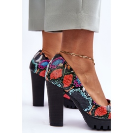 Nahkainen kantapääpumput Maciejka 02629-56 Monivärinen 2