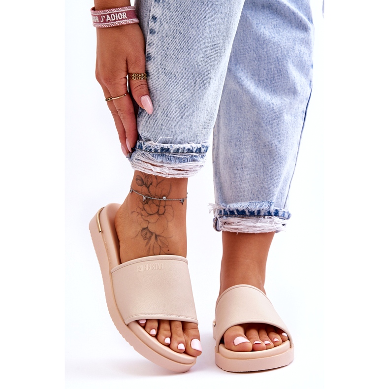 Naisten tohvelit Big Star LL274933 beige 3