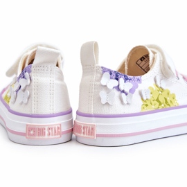 Lasten matalat tarranauhalliset tennarit Big Star LL374061 Valkoinen 1