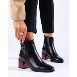 W. Potocki Mustat naisten saappaat Potocki-postissa 1