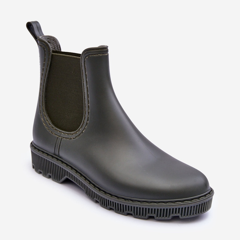 PG3 Naisten Matte Slip-on Galoshes Tummanvihreä Helinca 1