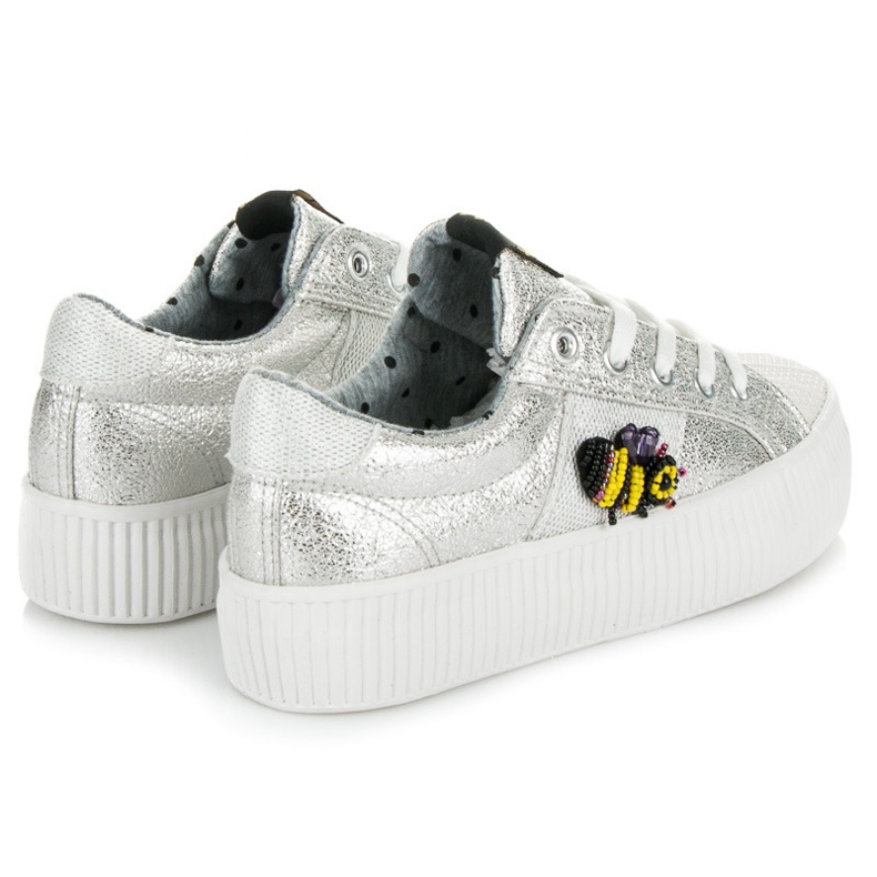 Kylie Hopeiset Creepers harmaa 1