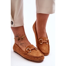 PG1 Naisten mokkanahkaiset loaferit, joissa on koristelu ruskea Dionira 1