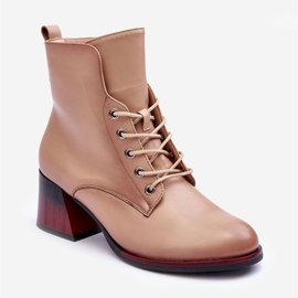 Vinceza Korkeakorkoiset saappaat beige Luloshe 2