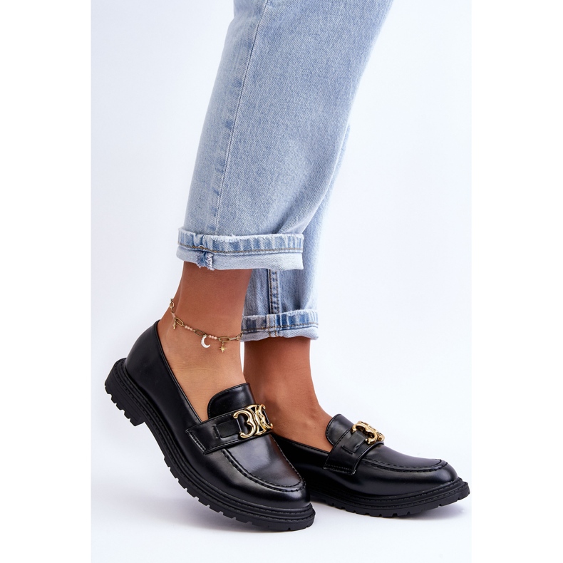 PS1 Naisten tasakorkoiset loaferit, mustat Sincias 1