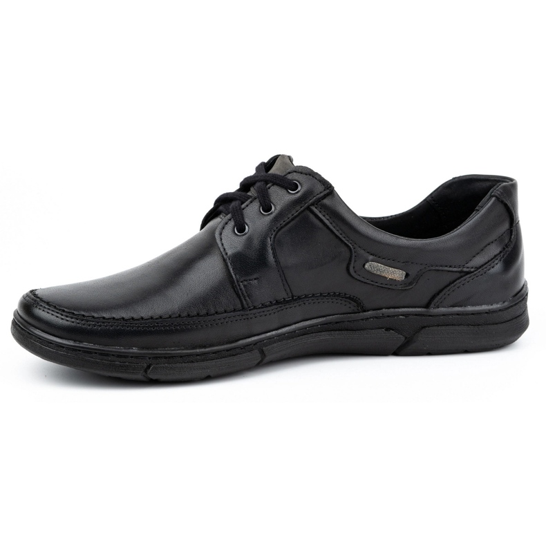 Olivier Miesten nauhalliset nahkakengät 60K musta 1